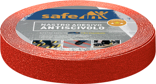 [SWDS25R] SWDS25R - rotolo antiscivolo tipo STANDARD h.mm 25 x m.18,3 colore ROSSO