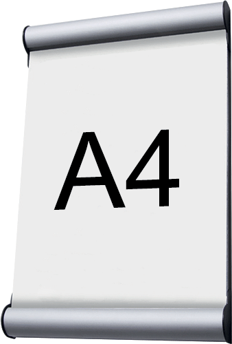 [TDC107] TDC107 - Targa murale composta da 2 profili apertura a scatto e protez.frontale