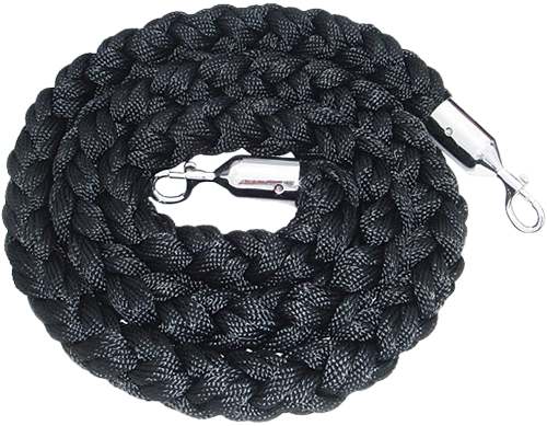 [TDVCN] TDVCN - cordone da m.2 in poliestere NERO attacchi cromo x colonnine cromo