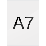 [TKLI74] TKLI74 - Targa murale trasparente piatta f.to A7