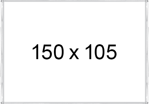 [TKPD105] TKPD105 - targa a parete senza cornice mm 150x105 con protezione frontale