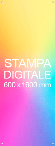 [TKPR600B] TKPR600B - solo banner 600x1600 stampa digitale inclusa per portabanner TKPR600