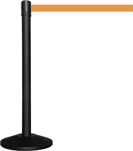 [TSB512O] TSB512O - colonnina SAFE IN modello BASIC nera opaca con nastro ARANCIO