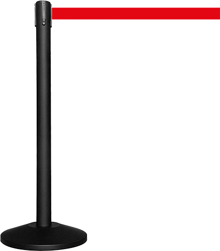 [TSB512R] TSB512R - colonnina SAFE IN modello BASIC nera opaca con nastro ROSSO