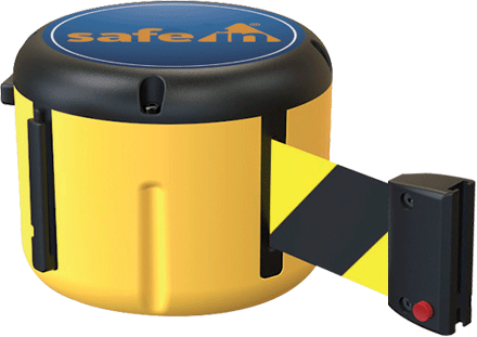 [TSMS10NY] TSMS10NY - testina SAFE IN in polipropilene con nastro 10 mt colore GIALLO/NERO