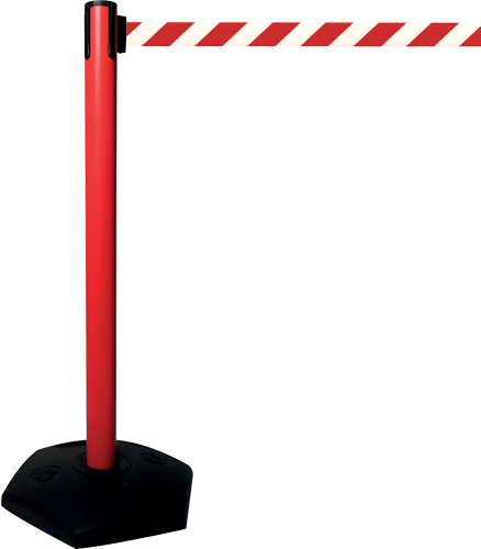 [TSO100BR] TSO100BR - colonnina SAFE IN modello OUTDOOR colore rosso nastro BIANCO/ROSSO