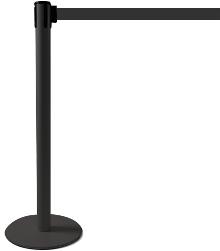 [TSP202N] TSP202N - colonnina SAFE IN modello PLUS nera opaca con nastro NERO