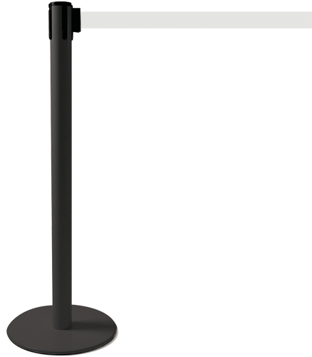 [TSP202W] TSP202W - colonnina SAFE IN modello PLUS nera opaca con nastro BIANCO