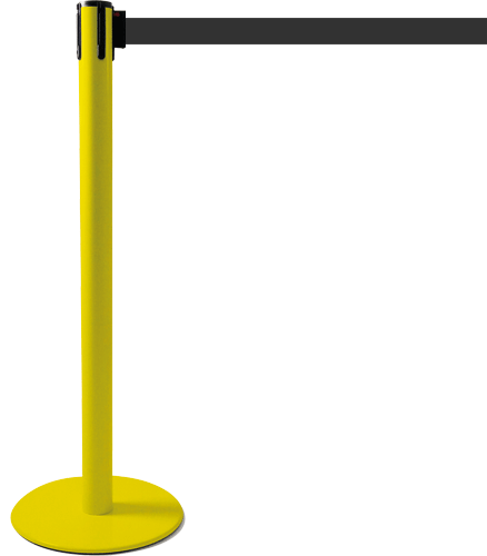 [TSP204N] TSP204N - colonnina SAFE IN modello PLUS colore giallo con nastro NERO