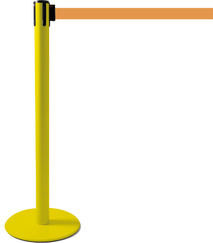 [TSP204O] TSP204O - colonnina SAFE IN modello PLUS colore giallo con nastro ARANCIO