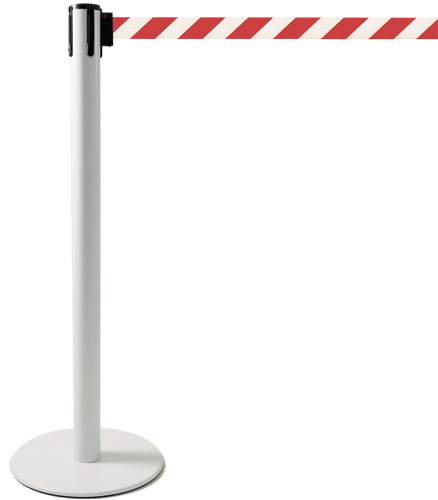 [TSP205RW] TSP205RW - colonnina SAFE IN modello PLUS colore bianco con nastro BIANCO/ROSSO