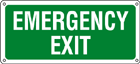 [YE16120W] YE16120W - Sign fire EMERGENCY EXIT