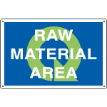 [YE2671] YE2671 - Sign information RAW MATERIAL AREA