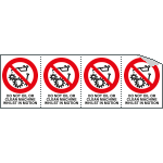 [YE95205B] YE95205B - Sheet n. 4 label DO NOT OIL OR...