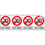 [YE95208B] YE95208B - Sheet n. 4 label DO NOT REMOVE...