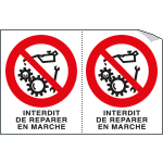 [YF95203A] YF95203A - Sheet n.2 label INTERDIT DE REPARER...