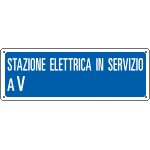 [2310] 2310 - Cartello Stazione elettrica in servizio a Volt