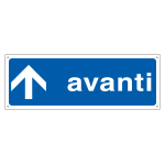 [2355] 2355 - Cartello informazione avanti verso l'alto