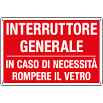 [2649] 2649 - Cartello informazione Interruttore generale