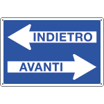 [2658] 2658 - Cartello informazione Indietro-avanti