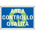 [2697] 2697 - Cartello qualità AREA CONTROLLO QUALITA'