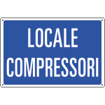 [3118] 3118 - Cartello informazione LOCALE COMPRESSORI