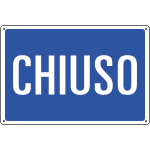 [3131] 3131 - Cartello informazione CHIUSO