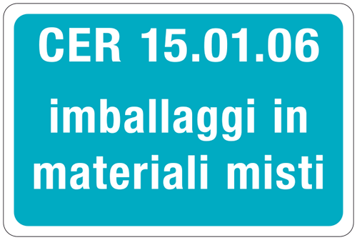 [3403] 3403 - cartelli alluminio rifiuti speciali CER 15.01.06