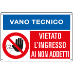 [3530] 3530 - cart.inf./div.VIET.INGRESSO VANO TECNICO