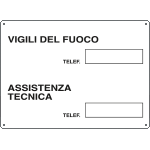 [4807] 4807 - Cartello infor. Numeri telefono V.F.