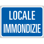 [4819] 4819 - Cartello informazione LOCALE IMMONDIZIE
