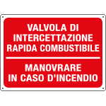 [4842] 4842 - Cartello informazione VALVOLA INTERC RAP.COMBUST