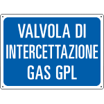 [4848] 4848 - Cartello informazione Valvola interc.gas GPL