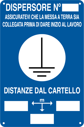 [7613] 7613 - Cartello DISPERSORE N. assicuratevi etc.