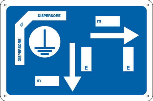 [7616] 7616 - Cartello DISPERSORE N. a mt.