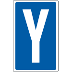 [8685] 8685 - Cartello lettera Y per contrassegnare