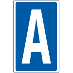 [8911] 8911 - Cartello lettera A per contrassegnare