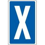 [8934] 8934 - Cartello lettera X per contrassegnare