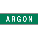 [9738] 9738 - Etichetta adesiva fondo verde scuro ARGO