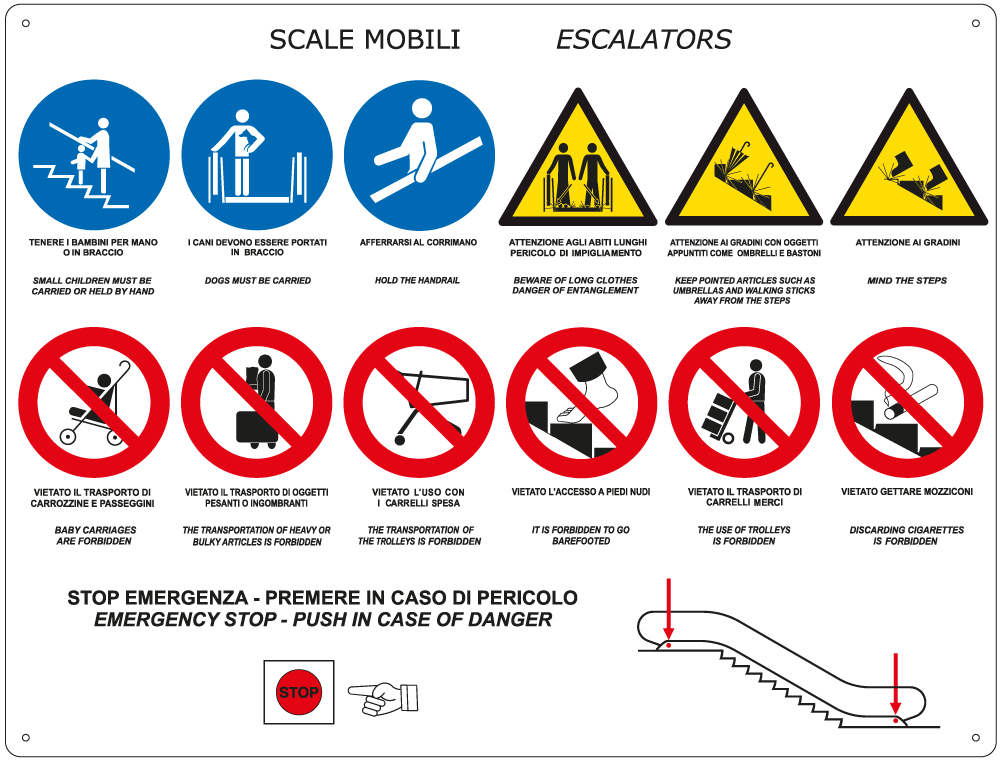 [28602] 28602 - cartello fondo bianco x SCALE MOBILI