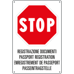 [31204] 31204 - cartello "STOP REGISTRAZ. DOCUMENTI"