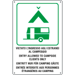 [31207] 31207 - cartello "VIET.INGR.ESTRANEI AL CAMP"