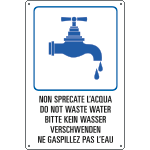 [31215] 31215 - cartello "NON SPRECATE L'ACQUA"