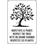 [31217] 31217 - cartello "RISPETTATE LE PIANTE"