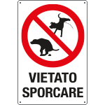 [31226] 31226 - cartello "VIETATO SPORCARE"