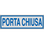 [96677] 96677 - Etichette argento PORTA CHIUSA