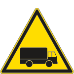 [1121Y] 1121Y - Cartello pericolo passaggio veicoli