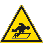 [1123X] 1123X - Cartello pericolo di caduta