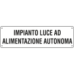 [121709K] 121709K - Cartello ausiliare imp.luce aliment.auton.