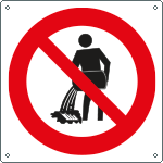 [1317X] 1317X - Cartello divieto inquinare versando liquidi